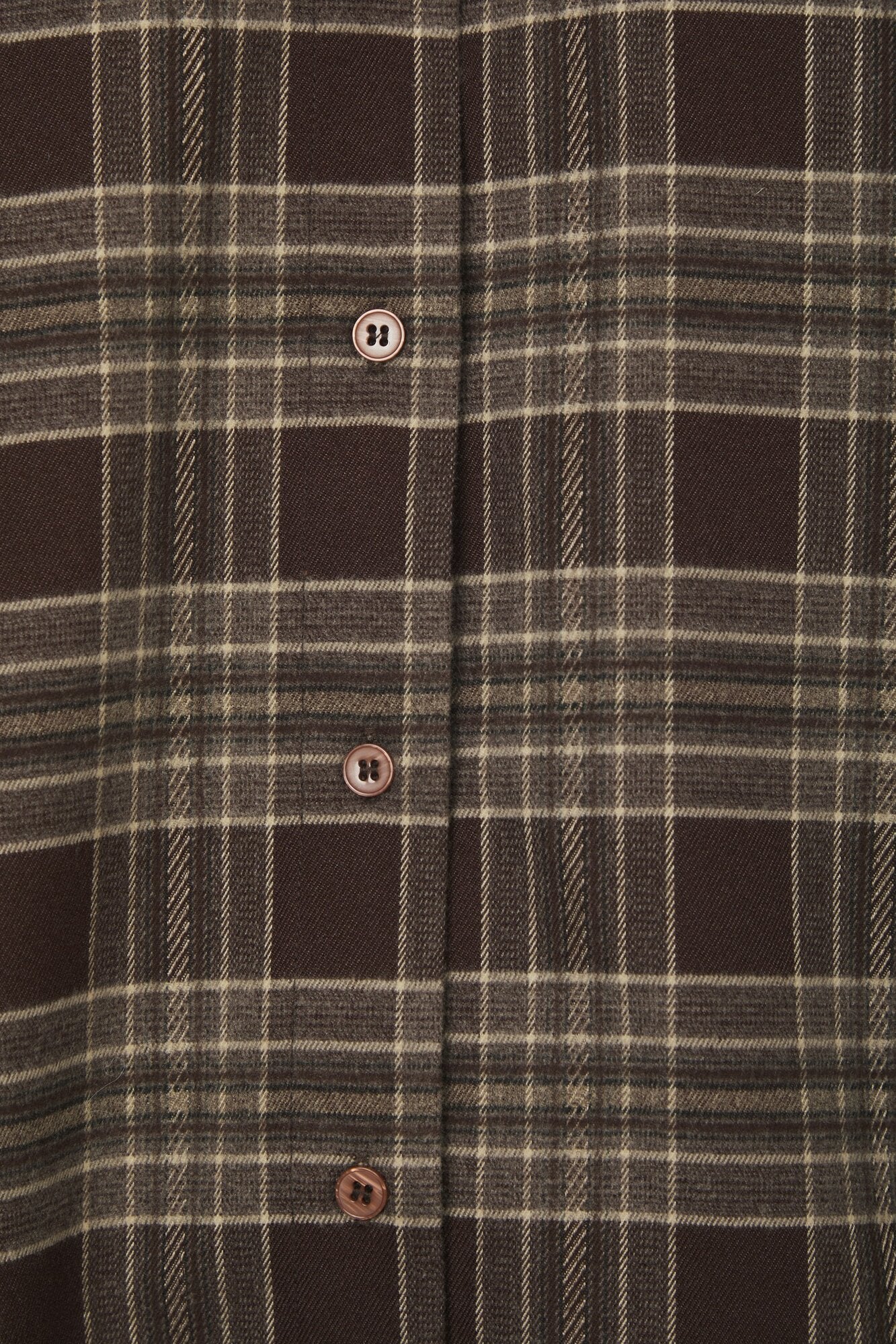 Dita Flannel Check skjorte – Brown